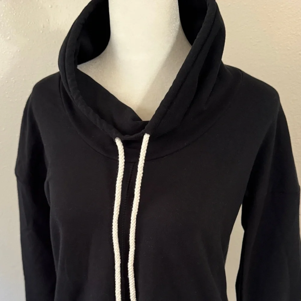 Women's Black Cowl Neck Top - Picture 3 of 4